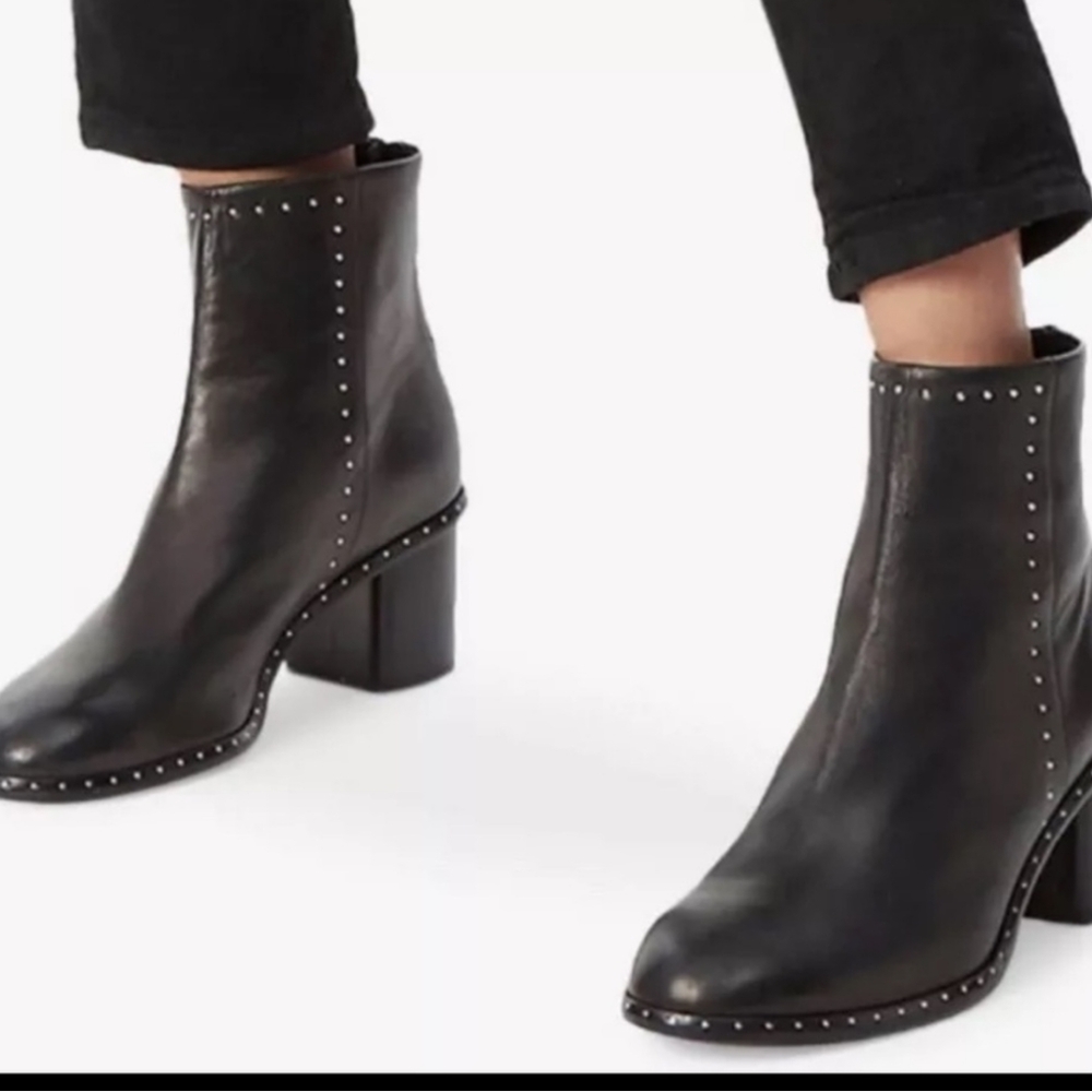 Rag + Bone Willow Studded Black Boots Sz 38.5EU/8.5US